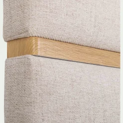 Tête de lit en tissu et bois L162cm - blanc ventoux