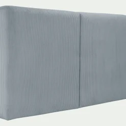 Tête de lit en velours côtelé 190cm - bleu niolon