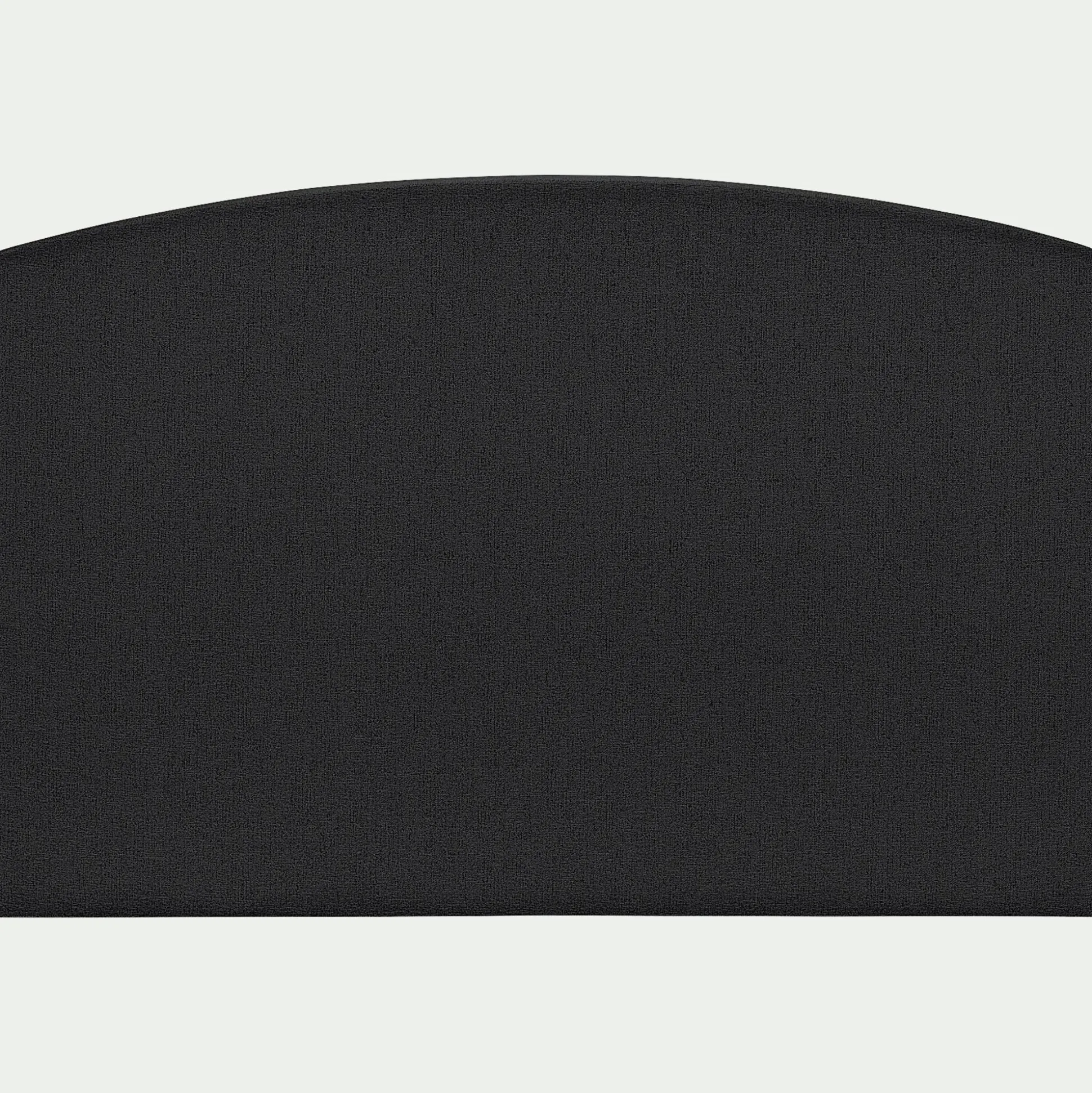 Tête de lit galbée en tissu - gris anthracite L170cm