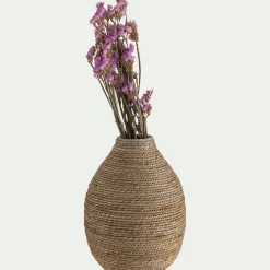 Vase amphore en jonc de mer H25cm - naturel
