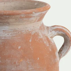 Vase amphore en terre cuite H21cm - marron