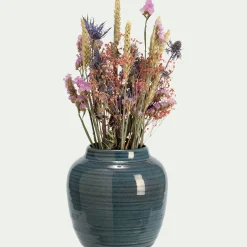 Vase classique en céramique H17,5cm - bleu