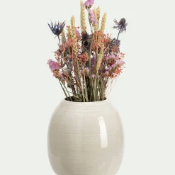 Vase classique en céramique H18cm - beige