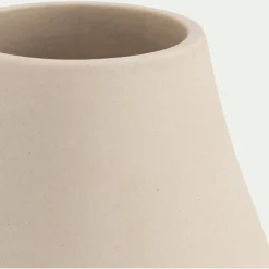 Vase classique en faïence H15cm - beige