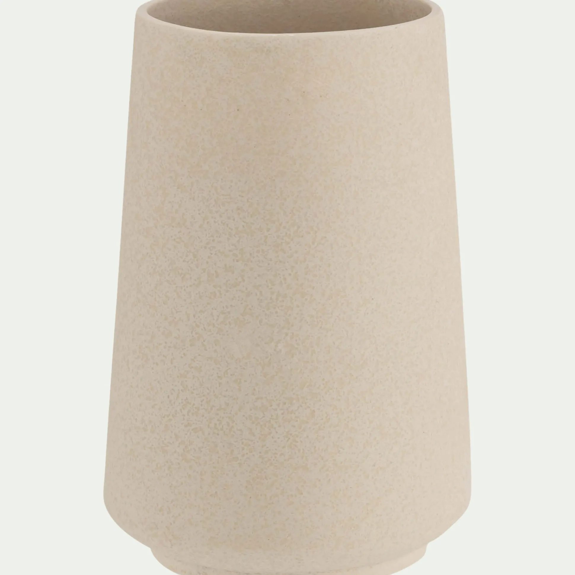 Vase classique en faïence H21cm - beige