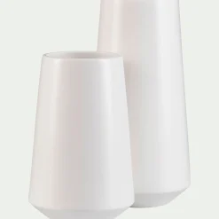 Vase classique en faïence H25cm - blanc ventoux