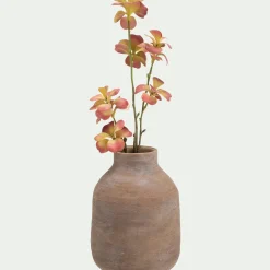 Vase classique en grès H22,5cm - marron