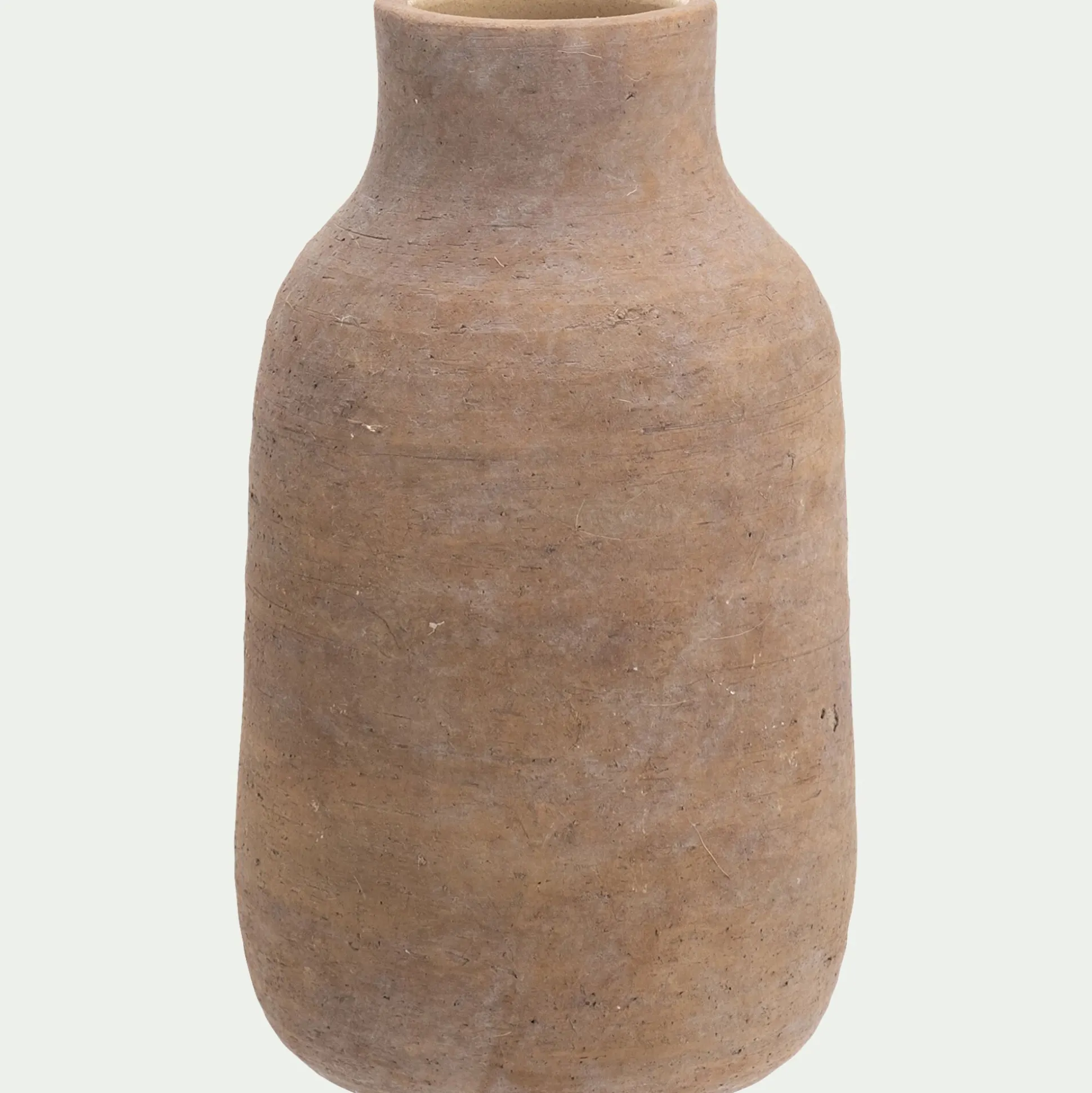 Vase classique en grès H24cm - marron