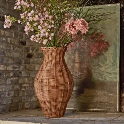 Vase classique en rotin H36cm - naturel