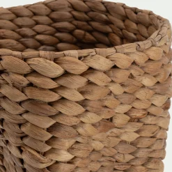 Vase contemporain en jacinthe d'eau H46cm - naturel