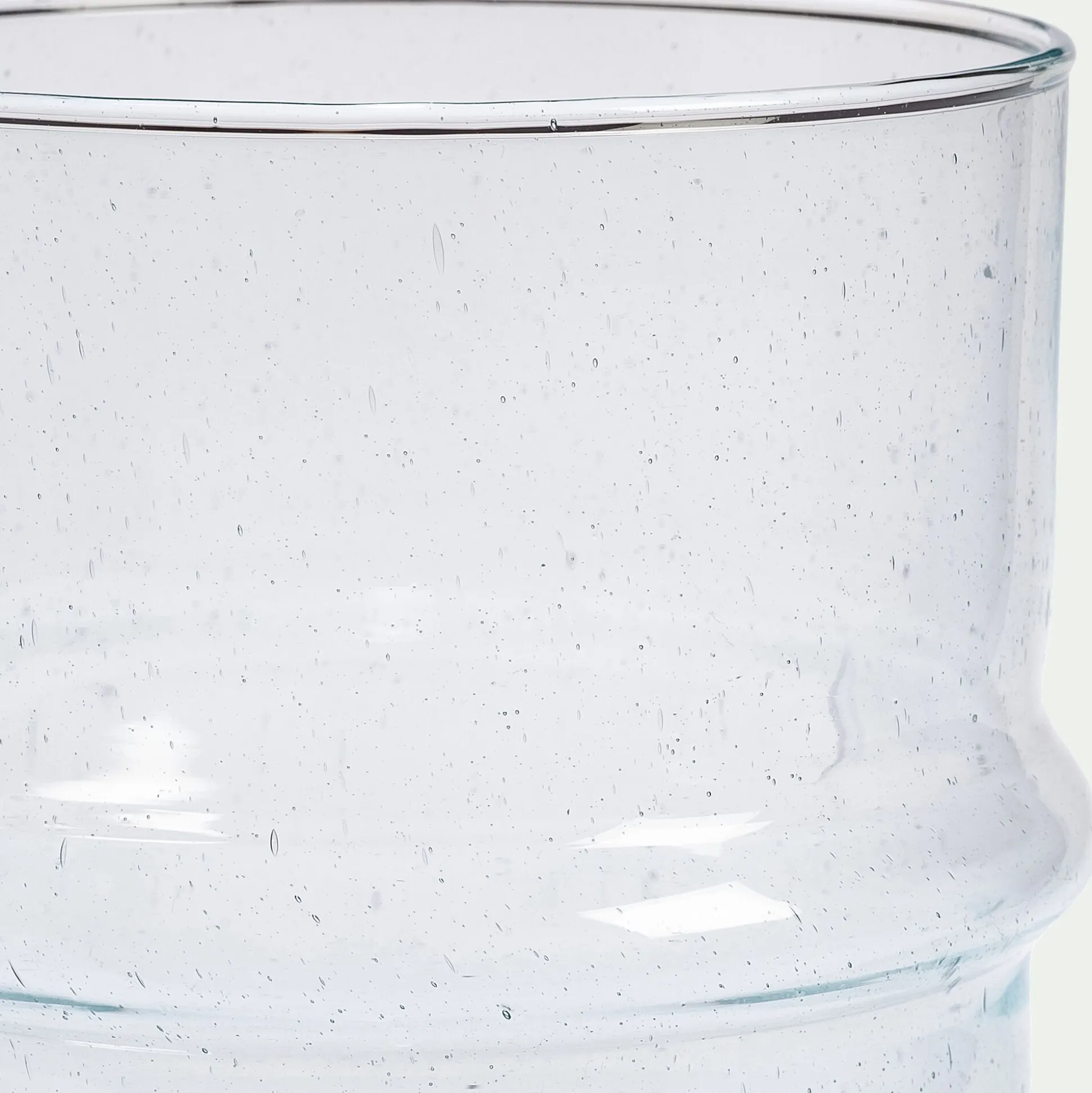 Vase cylindrique en verre recyclé D13xH28cm - transparent