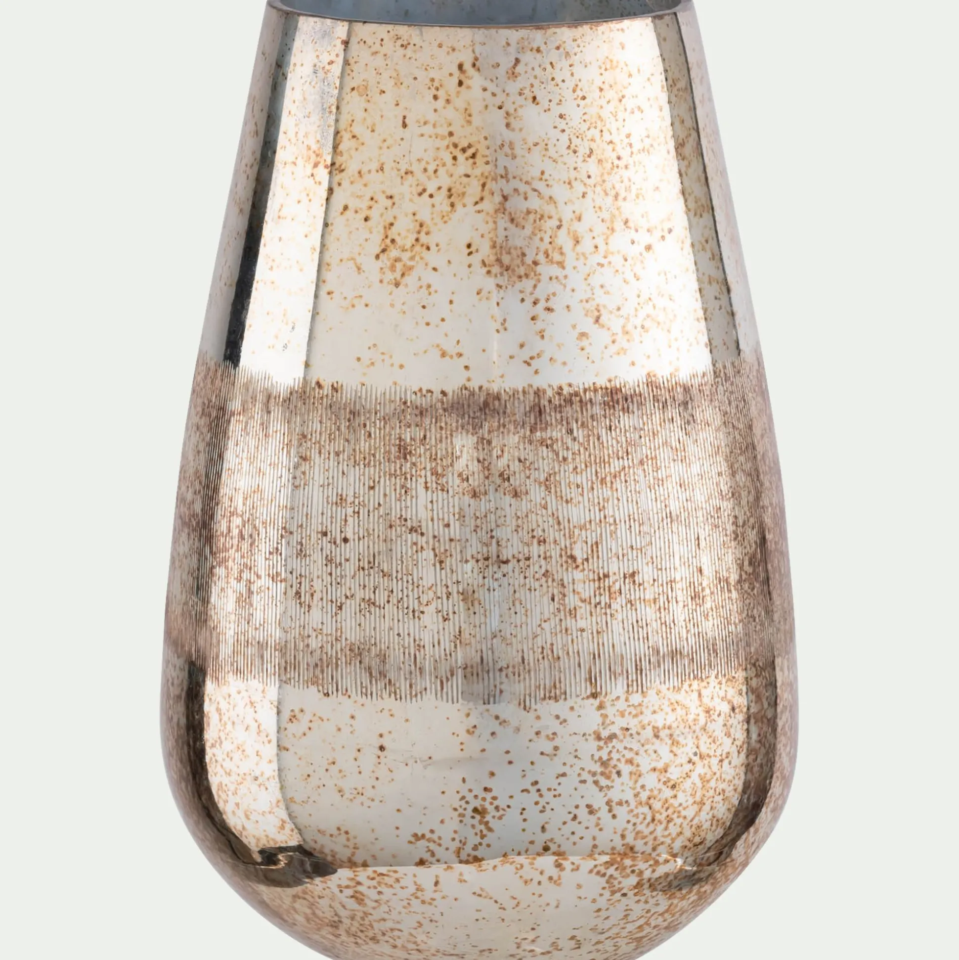 Vase en verre H22cm - doré