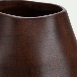 Vase organique en céramique H30cm - marron