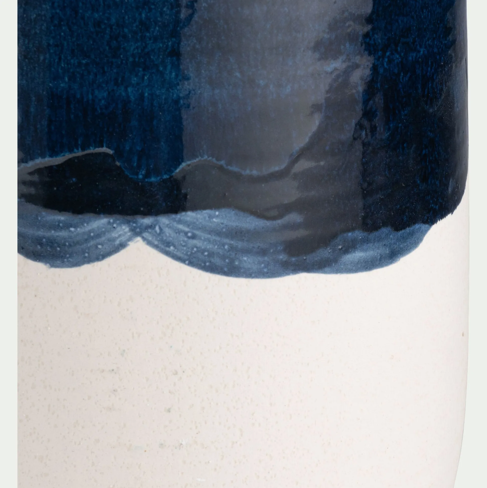 Vase pichet en faïence H51cm - bleu