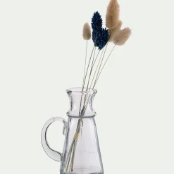 Vase pichet en verre H11cm - transparent
