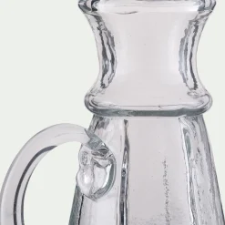 Vase pichet en verre H11cm - transparent