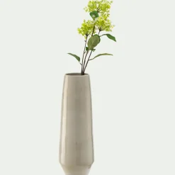 Vase tube en céramique H45cm - beige