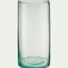 Vase tube en verre H25cm - transparent