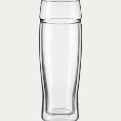 Verre à bière en verre borosilicate 50cl - transparent