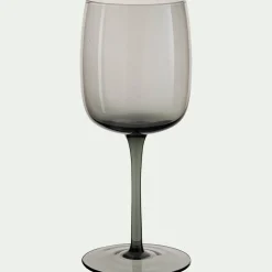 Verre à pied en verre 32cl - gris