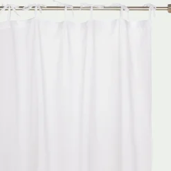 Voilage à nouettes en coton 105x250cm - blanc
